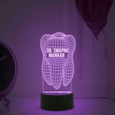 3D Design Of Teeth Night Lamp